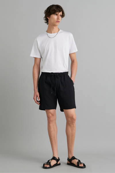 Black Arbor Linen Cotton Shorts