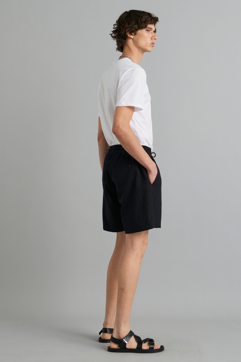 Black Arbor Linen Cotton Shorts