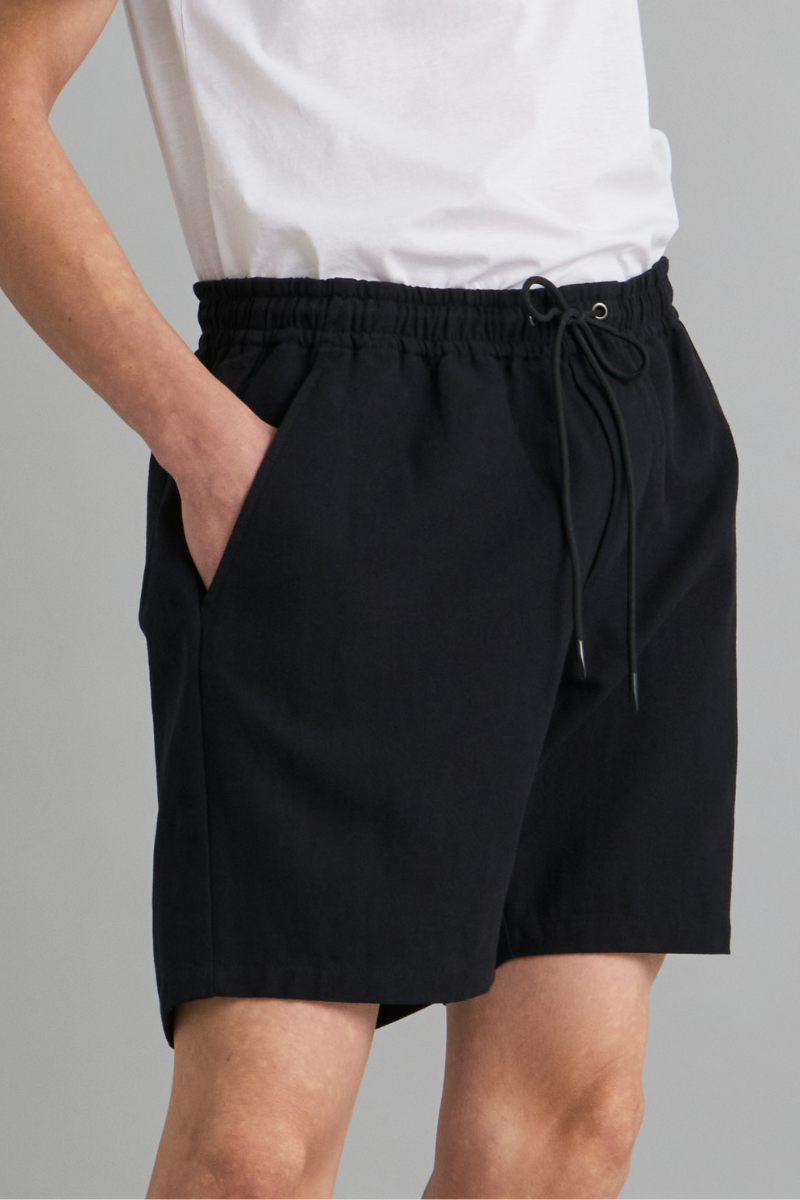 Black Arbor Linen Cotton Shorts