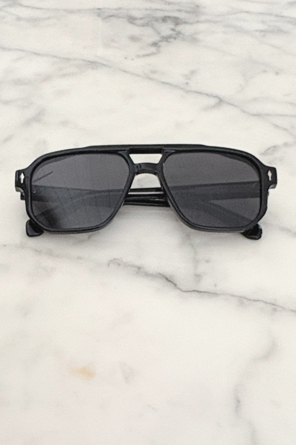 Black Axis Aviator Sunglasses