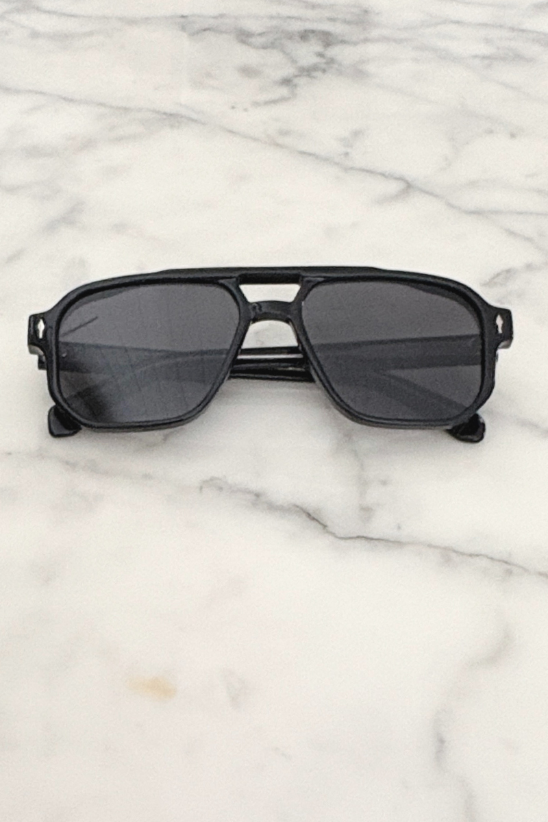 Black Axis Aviator Sunglasses