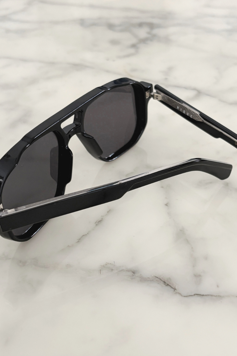 Black Axis Aviator Sunglasses