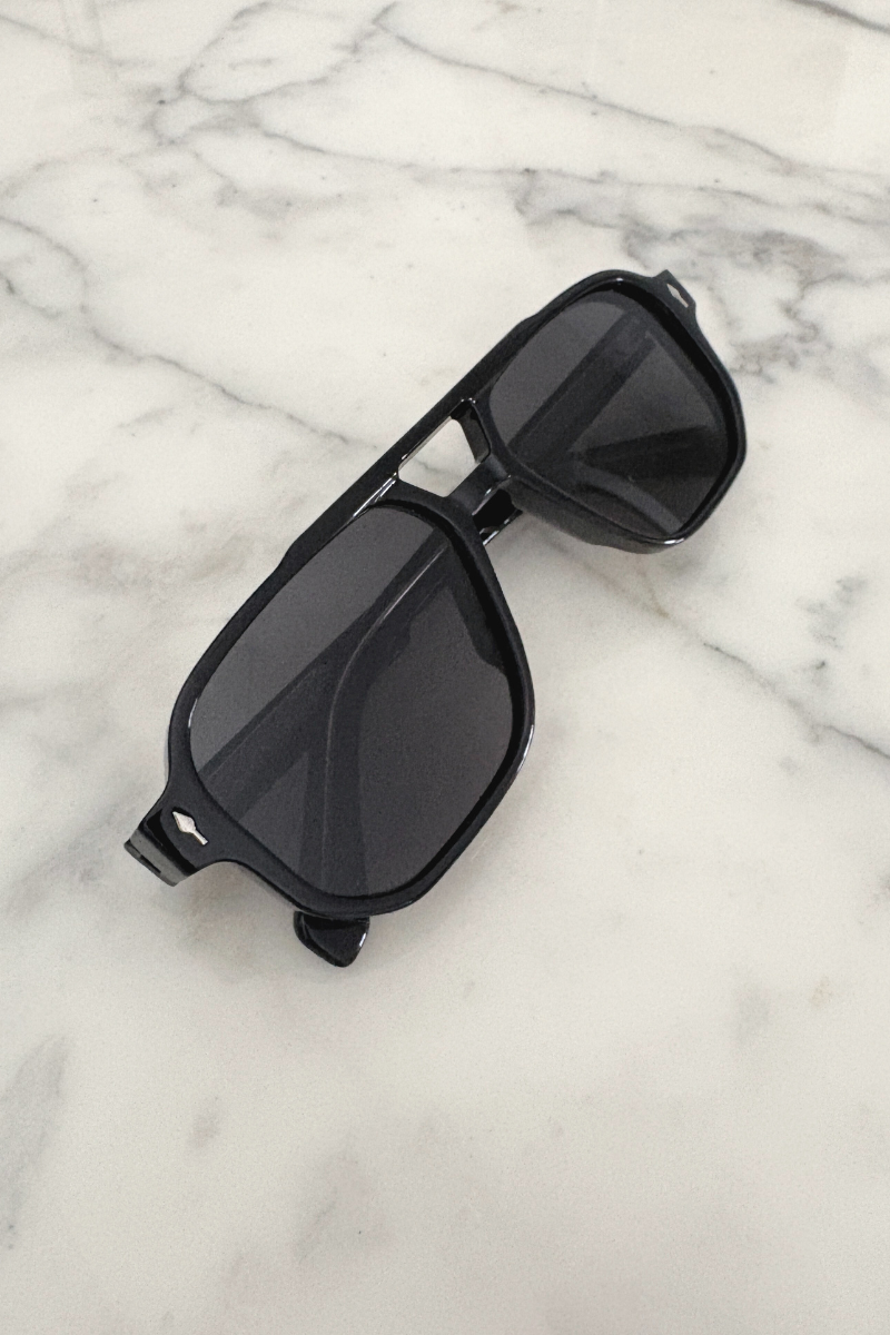 Black Axis Aviator Sunglasses