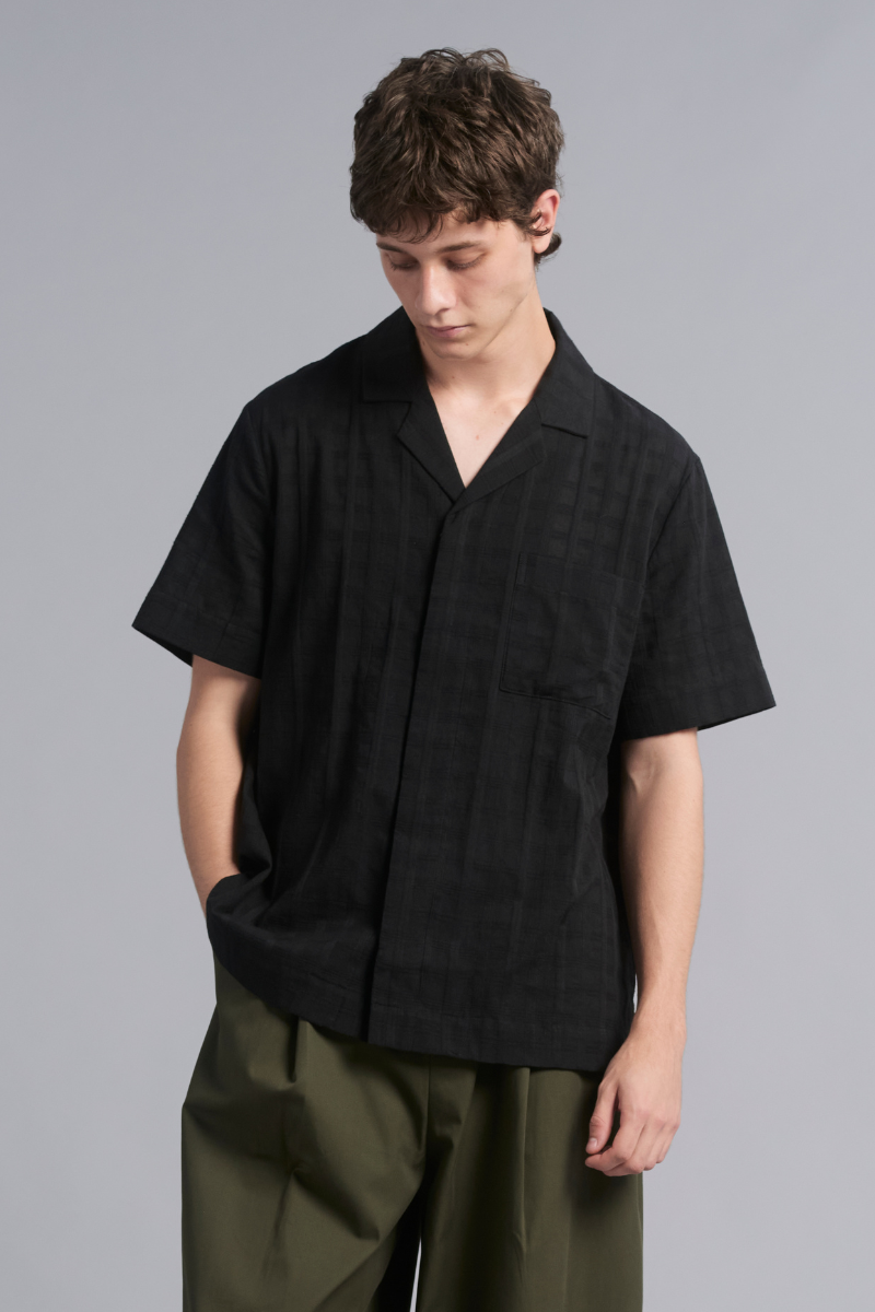 Black Flow Cotton Shirt