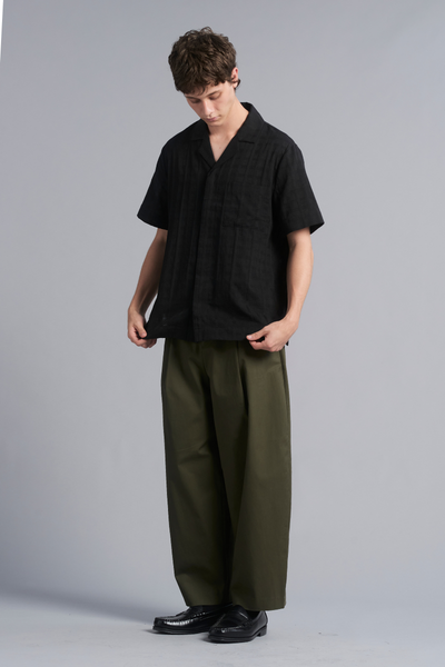 Black Flow Cotton Shirt