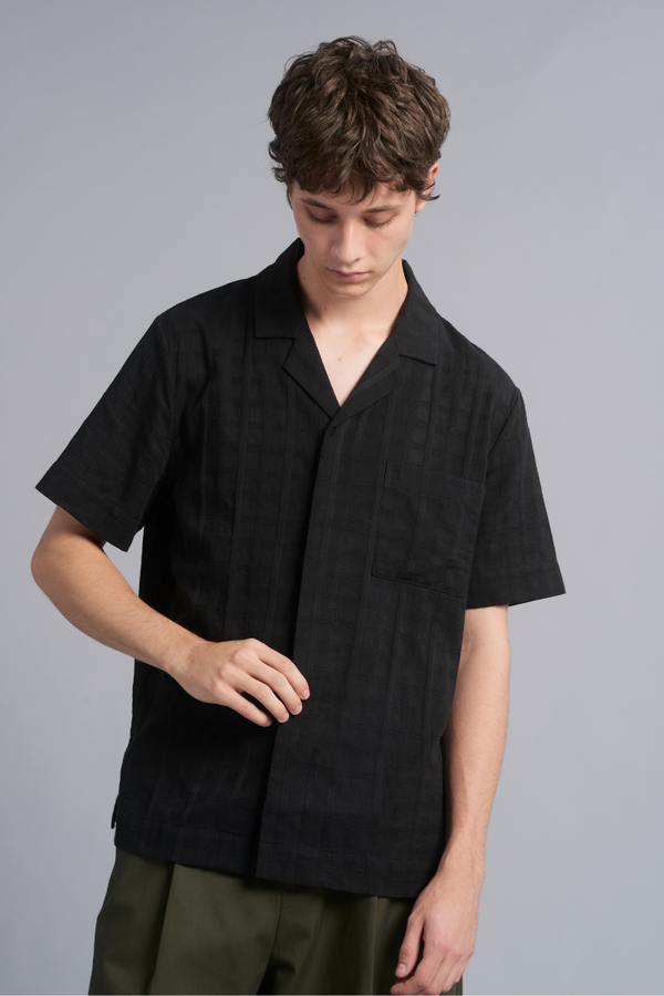 Black Flow Cotton Shirt