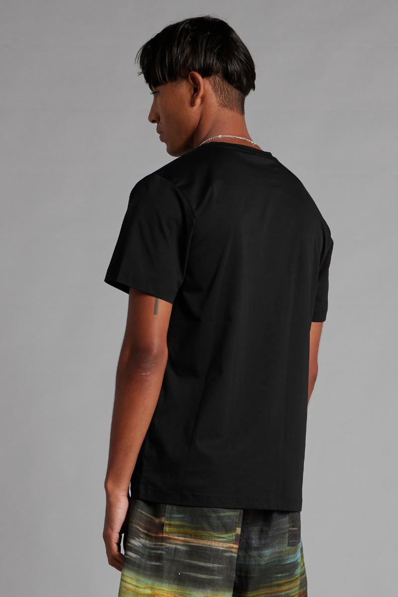 Black Tait Mercerised Cotton Tee