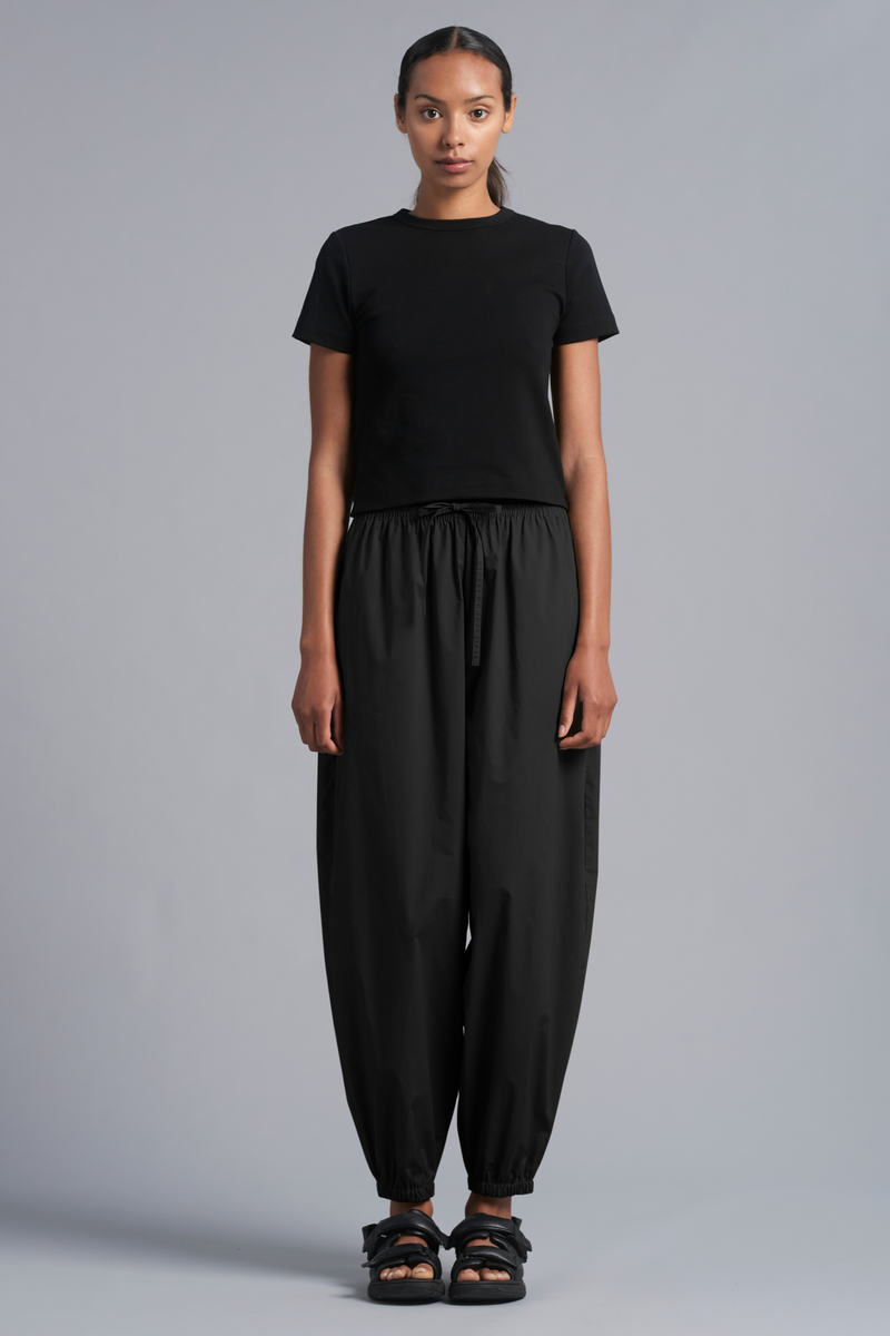 Black Orbit Cotton Balloon Pant