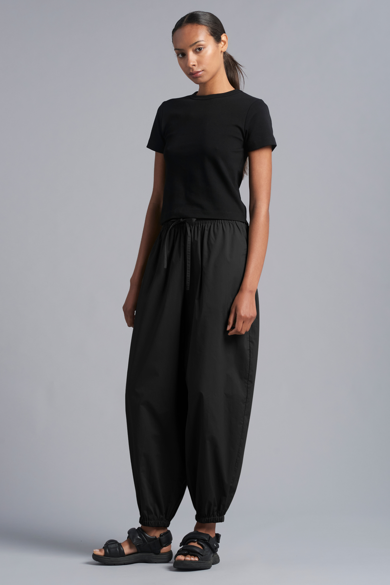Black Orbit Cotton Balloon Pant