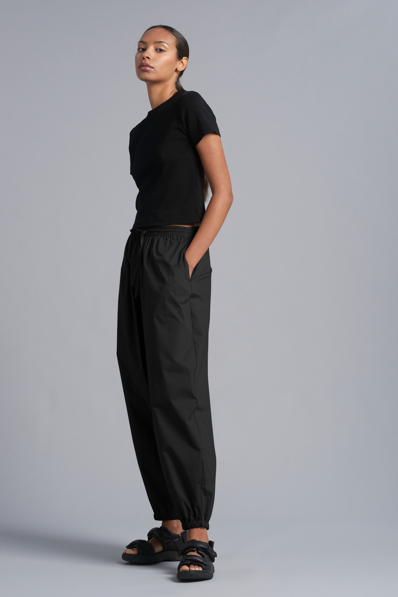 Black Orbit Cotton Balloon Pant