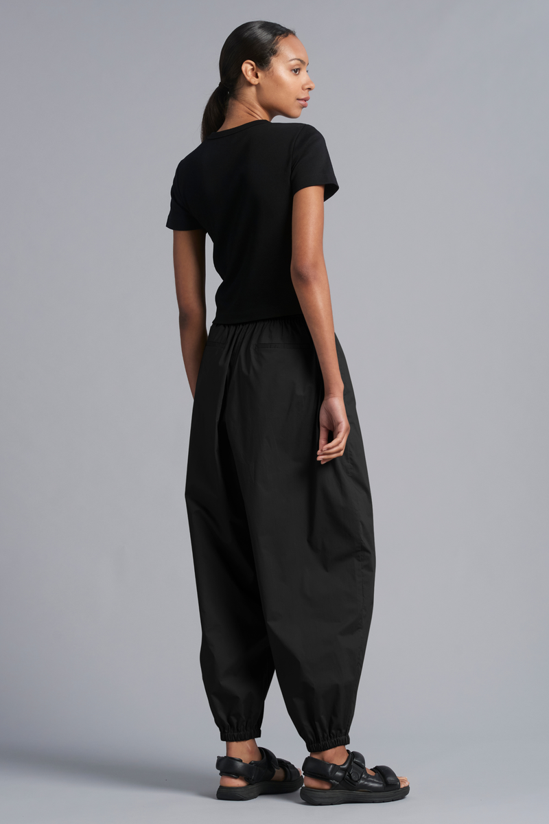 Black Orbit Cotton Balloon Pant