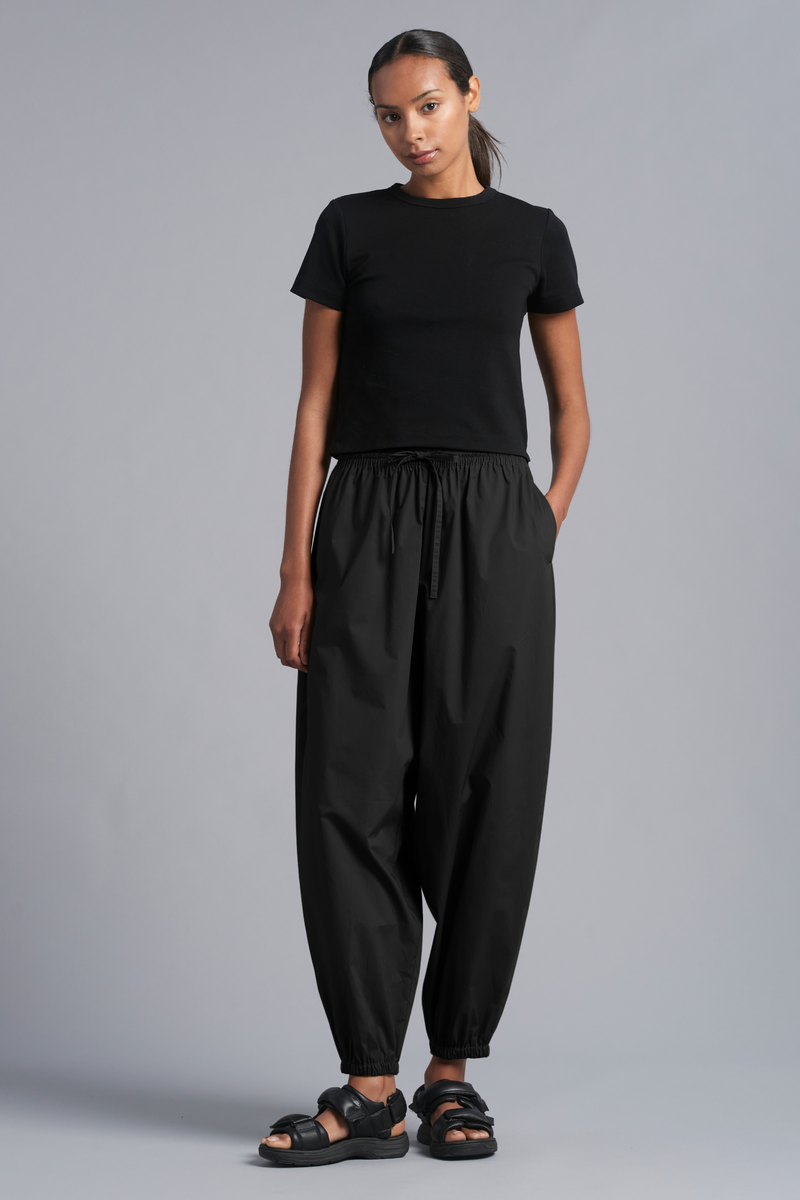 Black Orbit Cotton Balloon Pant