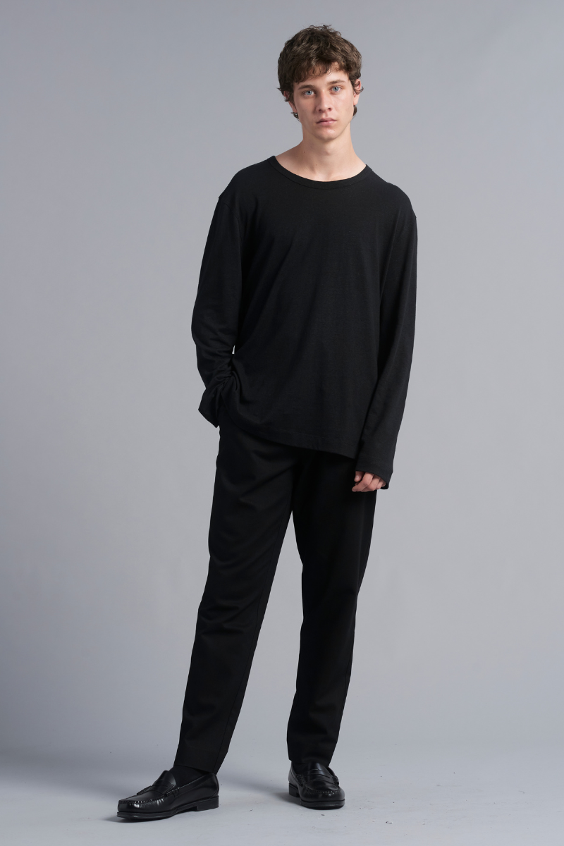 Black Osakie Tencel™ Cotton GenderU Pants