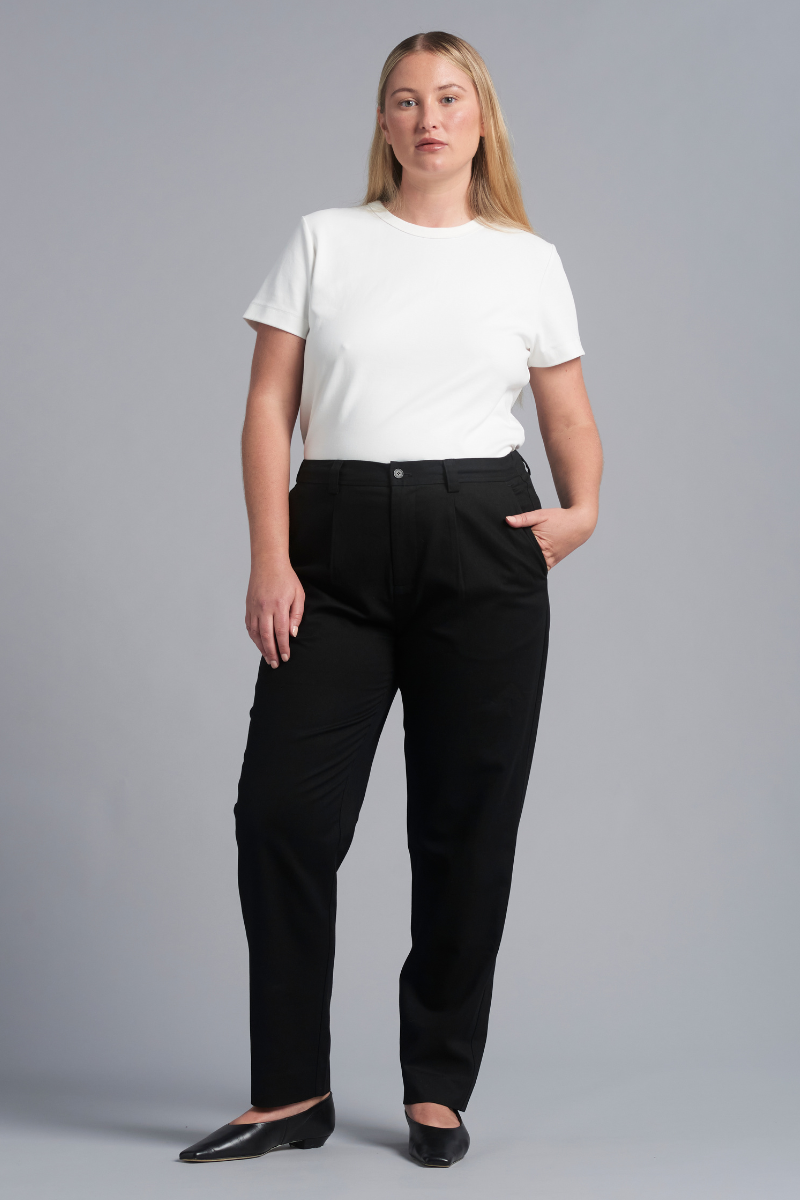 Black Osakie Tencel™ Cotton GenderU Pants