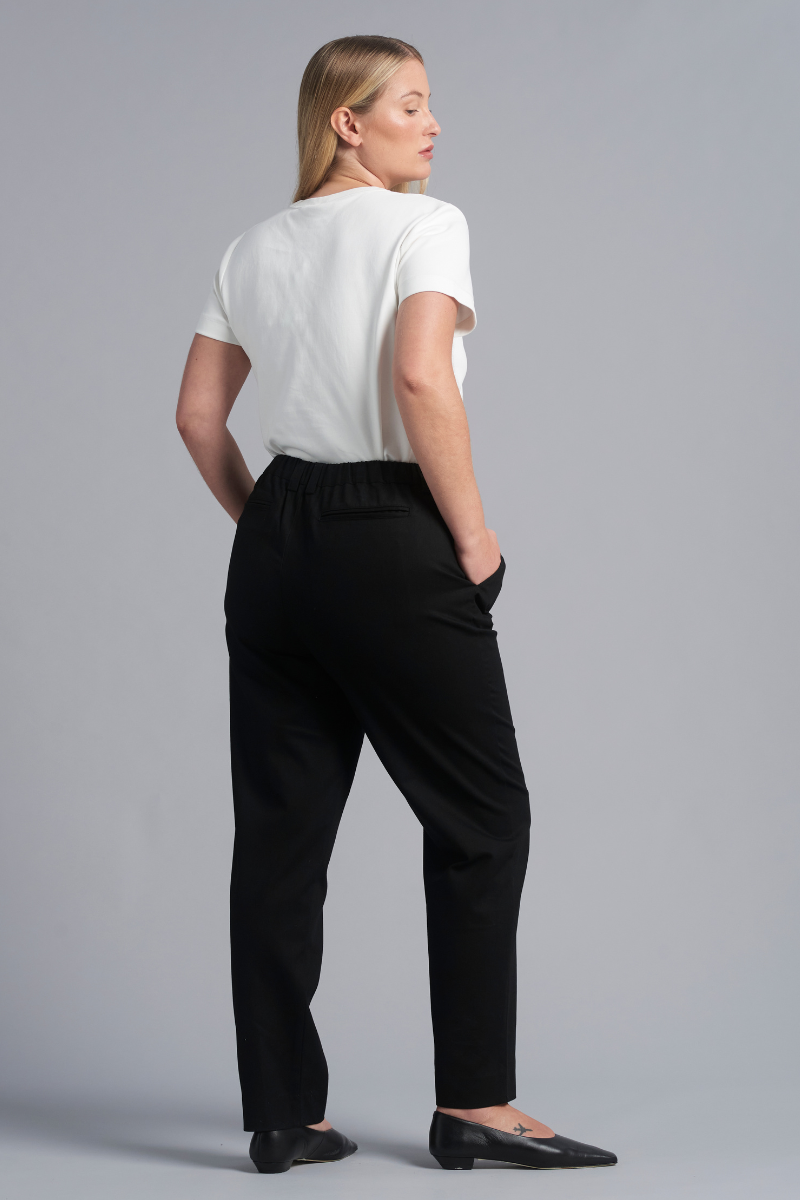 Black Osakie Tencel™ Cotton GenderU Pants