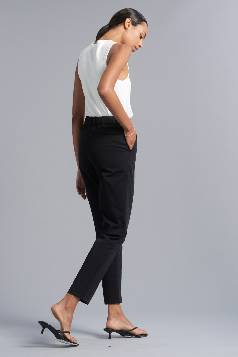 Black Osakie Tencel™ Cotton GenderU Pants