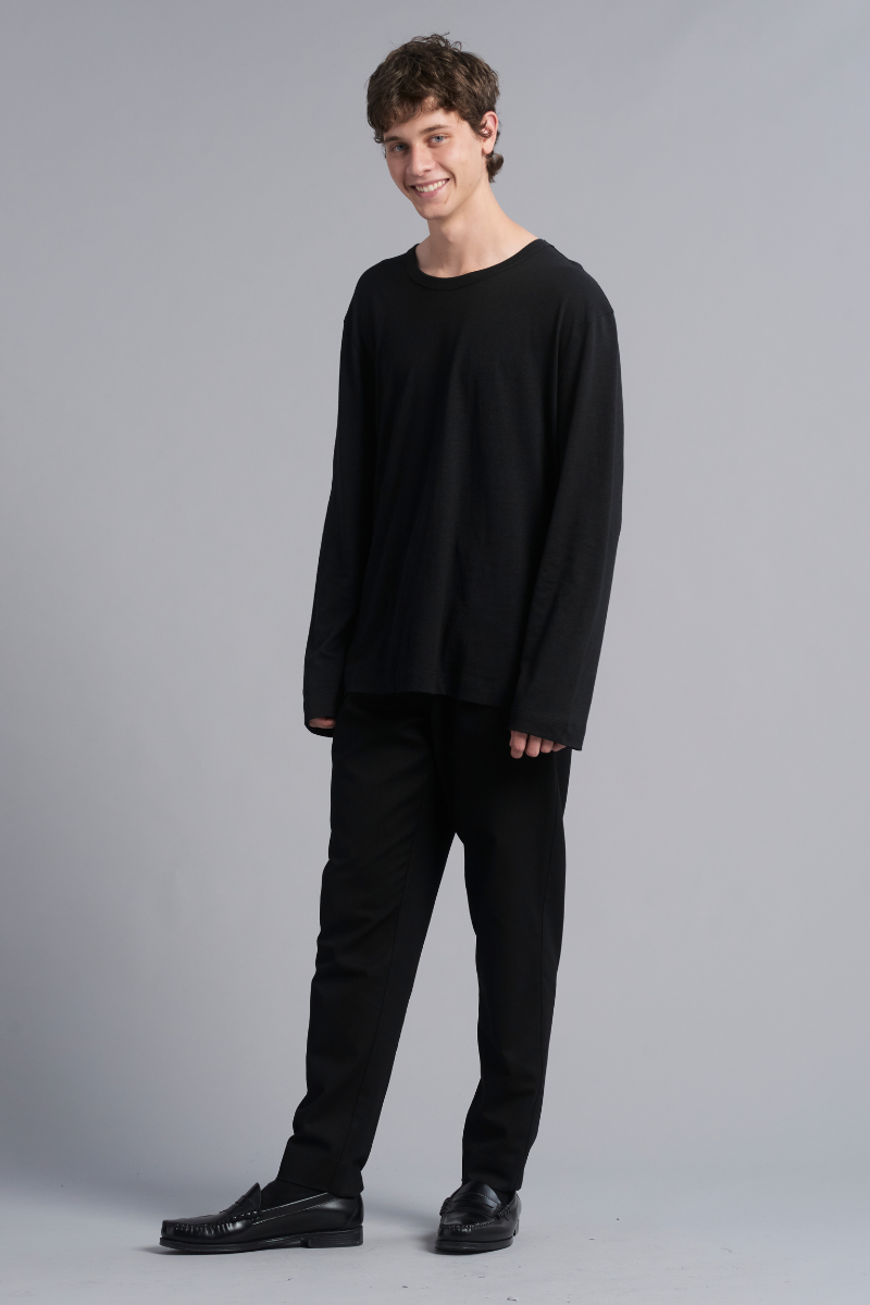 Black Quinn LS GenderU Hemp LS Tee
