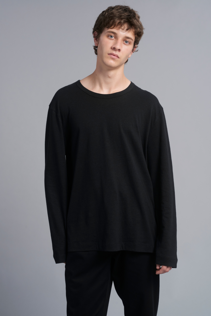 Black Quinn LS GenderU Hemp LS Tee