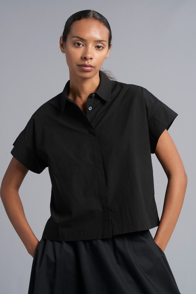 Black Shoku Cotton Shirt