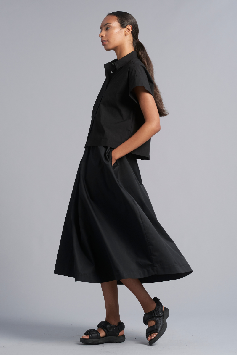 Black Shoku Cotton Shirt