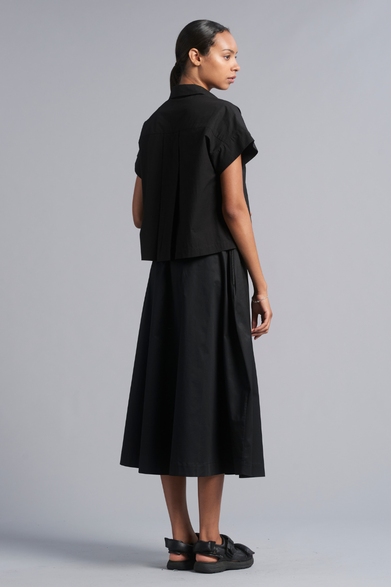 Black Shoku Cotton Shirt