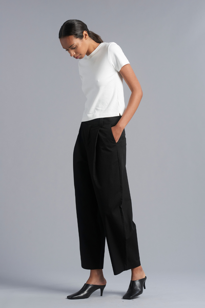 Black Stanton GenderU Cotton Pants