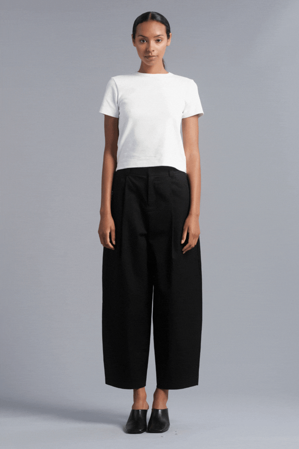 Black Stanton GenderU Cotton Pants
