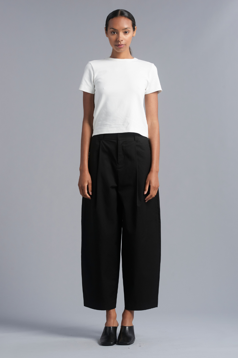 Black Stanton GenderU Cotton Pants