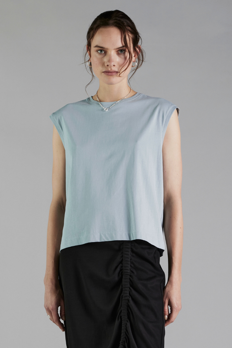 Dusty Blue Cosimo Relaxed GenderU Tank