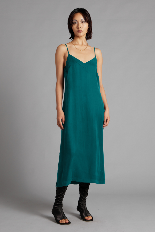 Jewel Green Glider Midi Dress