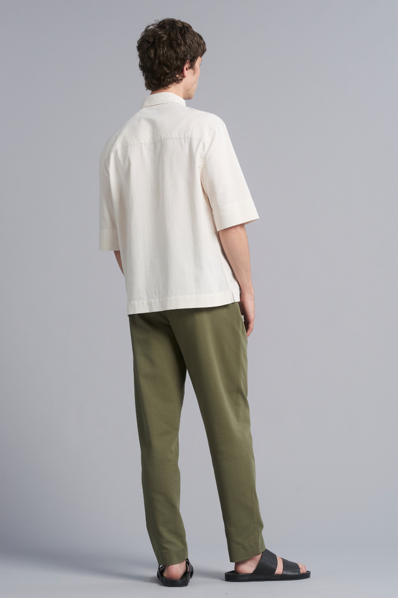 Khaki Osakie Tencel™ Cotton GenderU Pants