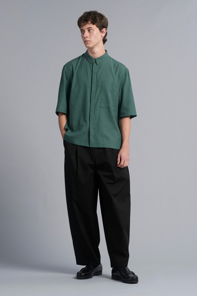 Myrtle Green Mukai Tencel Cotton Shirt