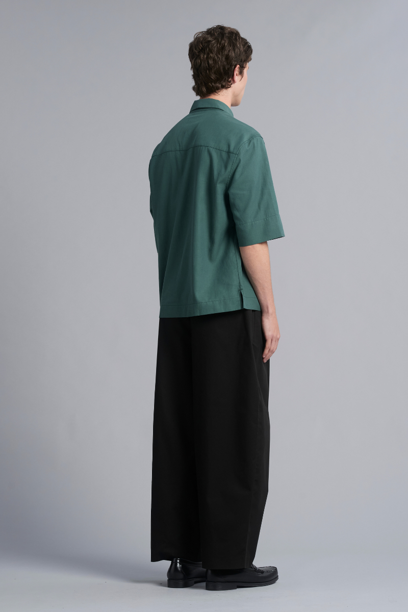 Myrtle Green Mukai Tencel Cotton Shirt