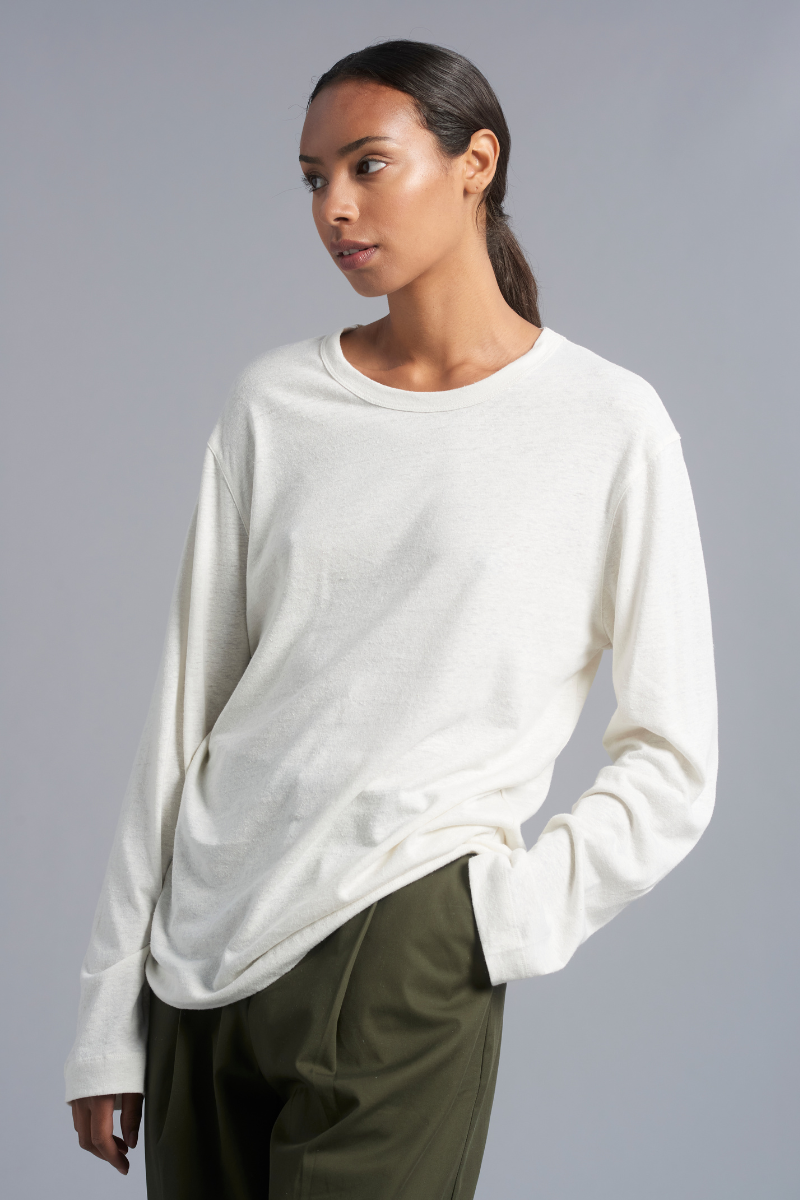 Off White Quinn GenderU Hemp LS Tee