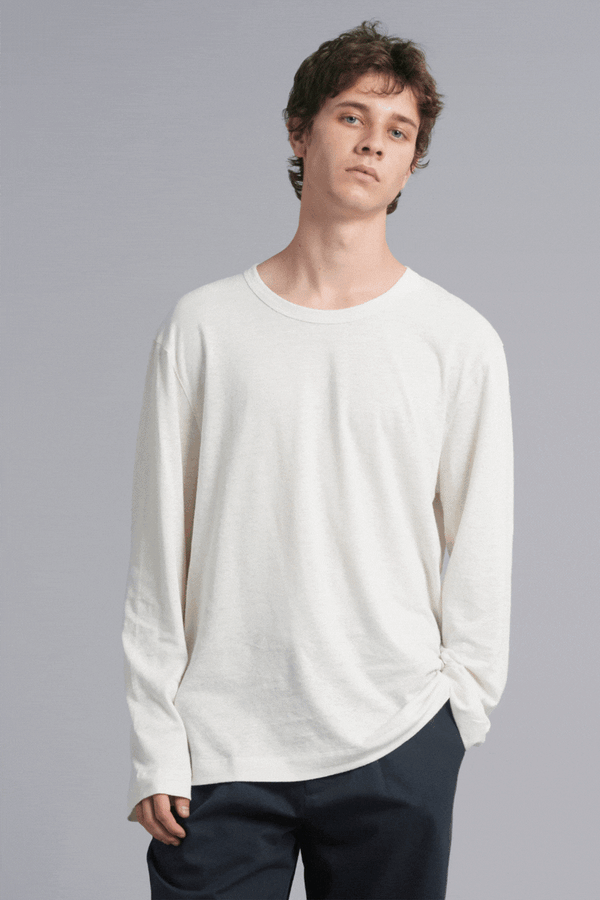 Off White Quinn GenderU Hemp LS Tee
