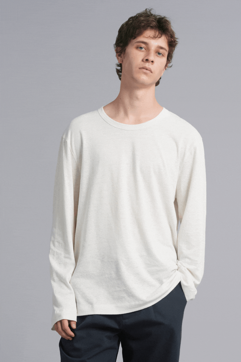 Off White Quinn GenderU Hemp LS Tee