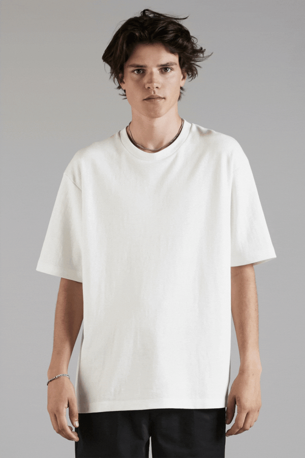 Unisex Relaxed Fit Tee – Off White Yosshi | Nique – Nique Clothing