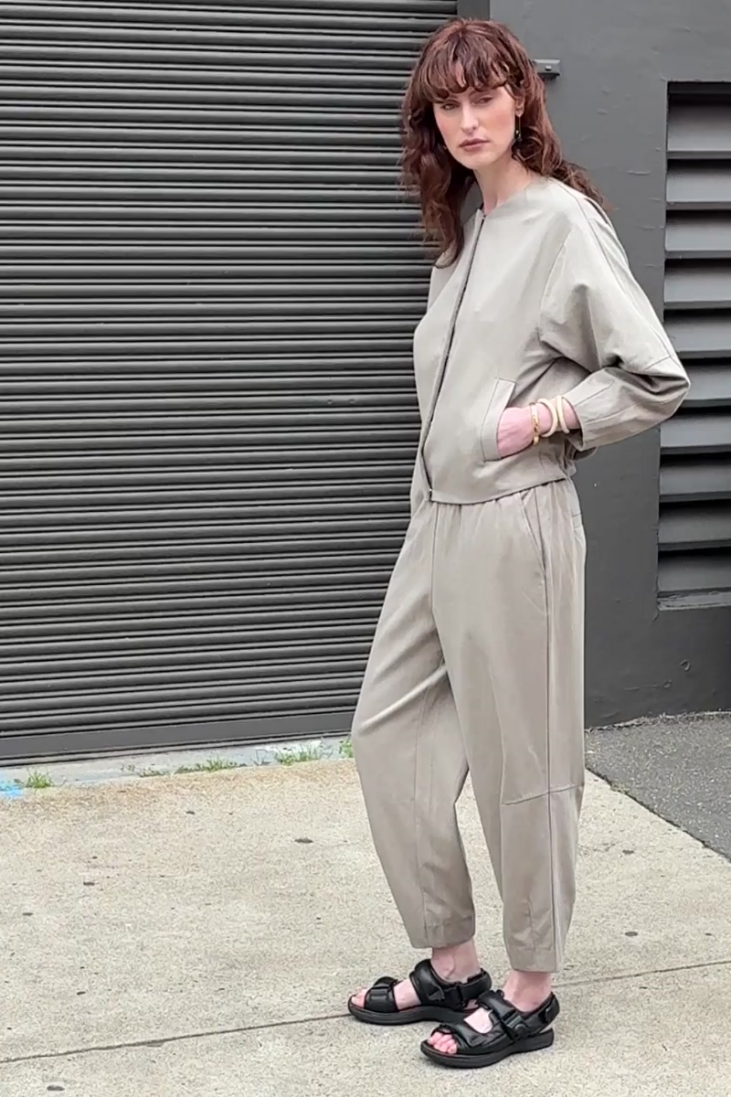 Taupe Sora Tencel™ Cotton Jacket