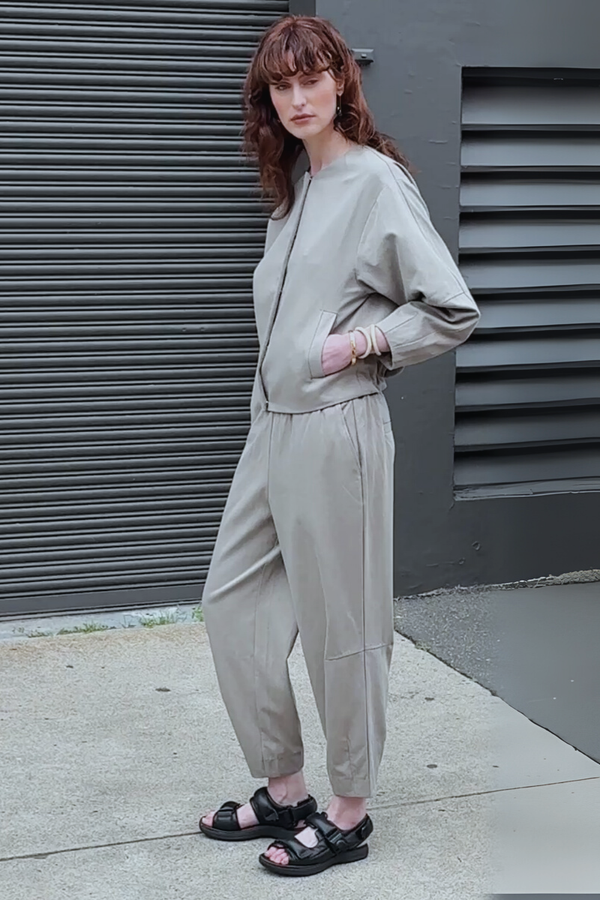 Taupe Sora Tencel™ Cotton Pants