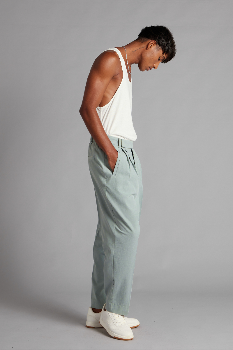 Mineral Blue Bowie GenderU Pants