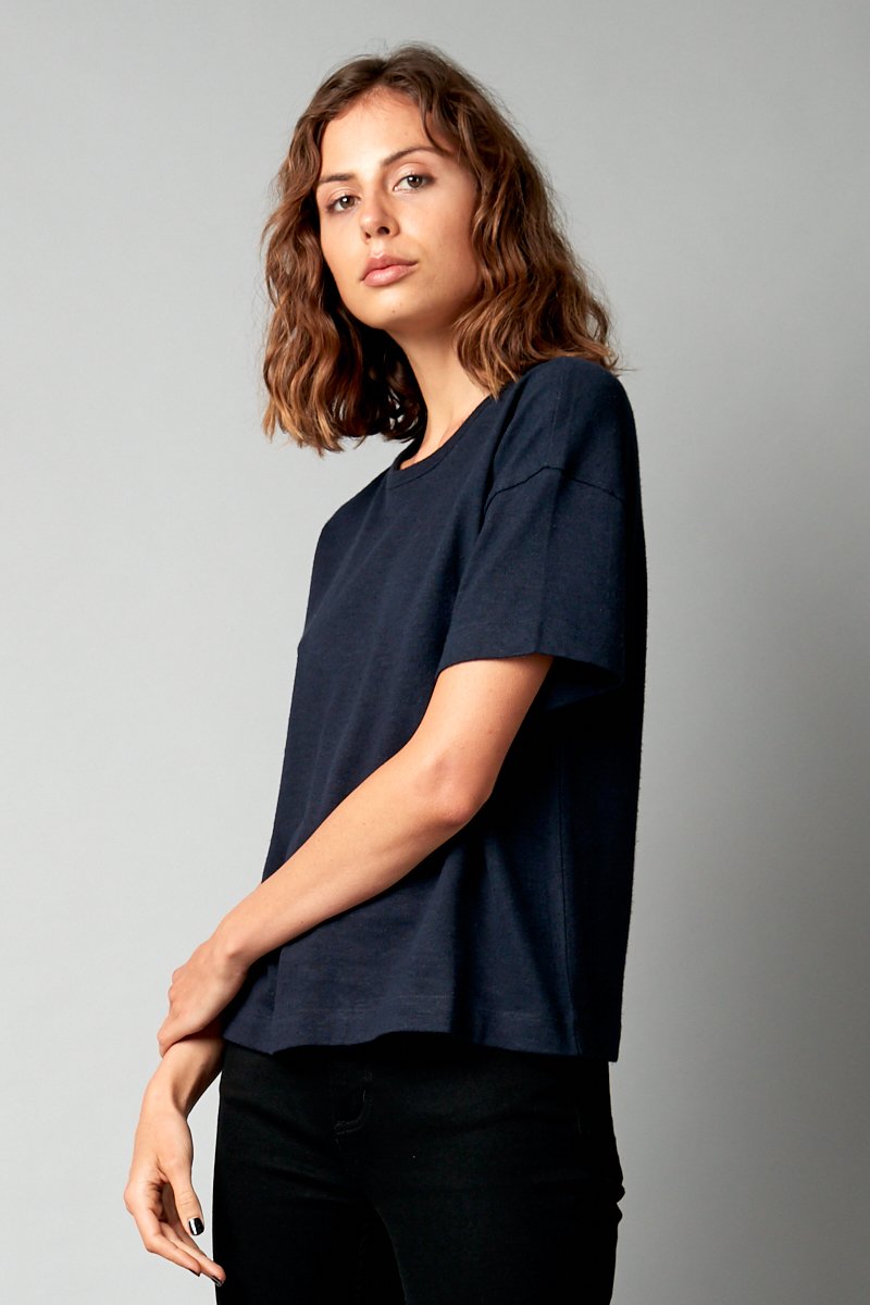 INK JOBEN HEMP COTTON CROPPED TEE - Nique Clothing