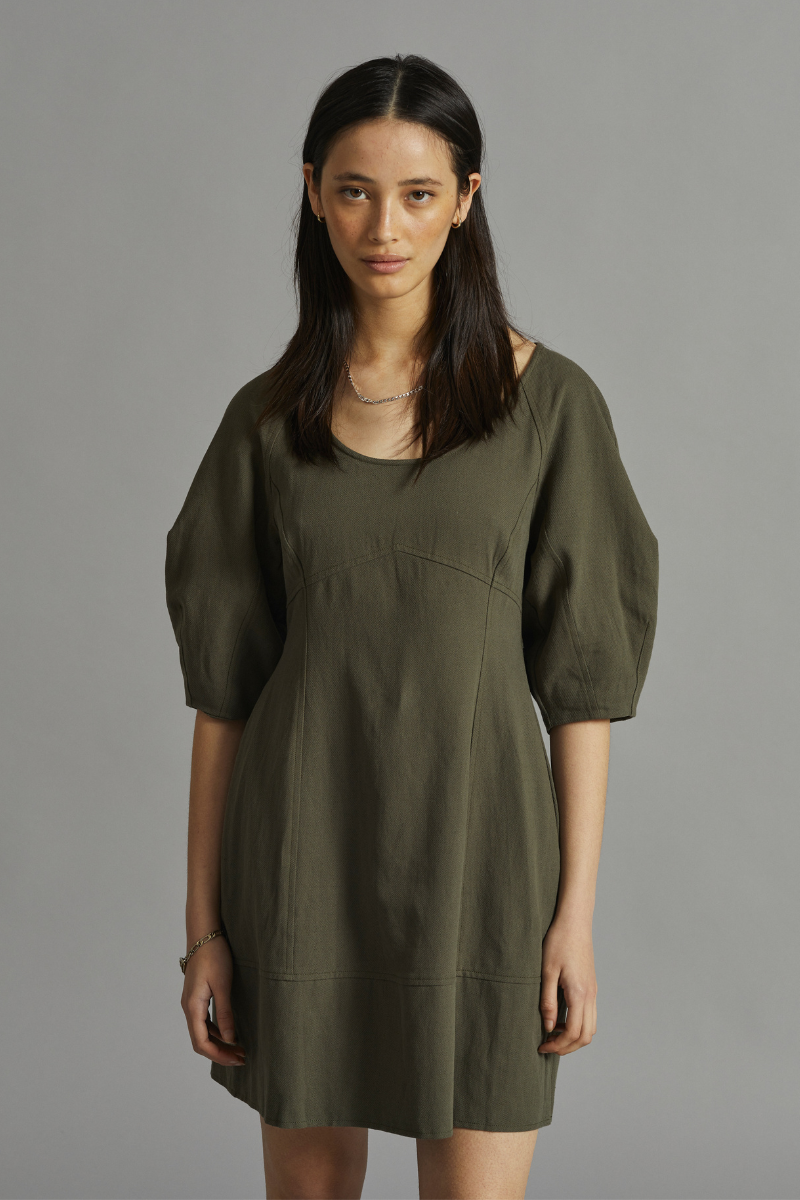 Khaki Arbor Mini Dress