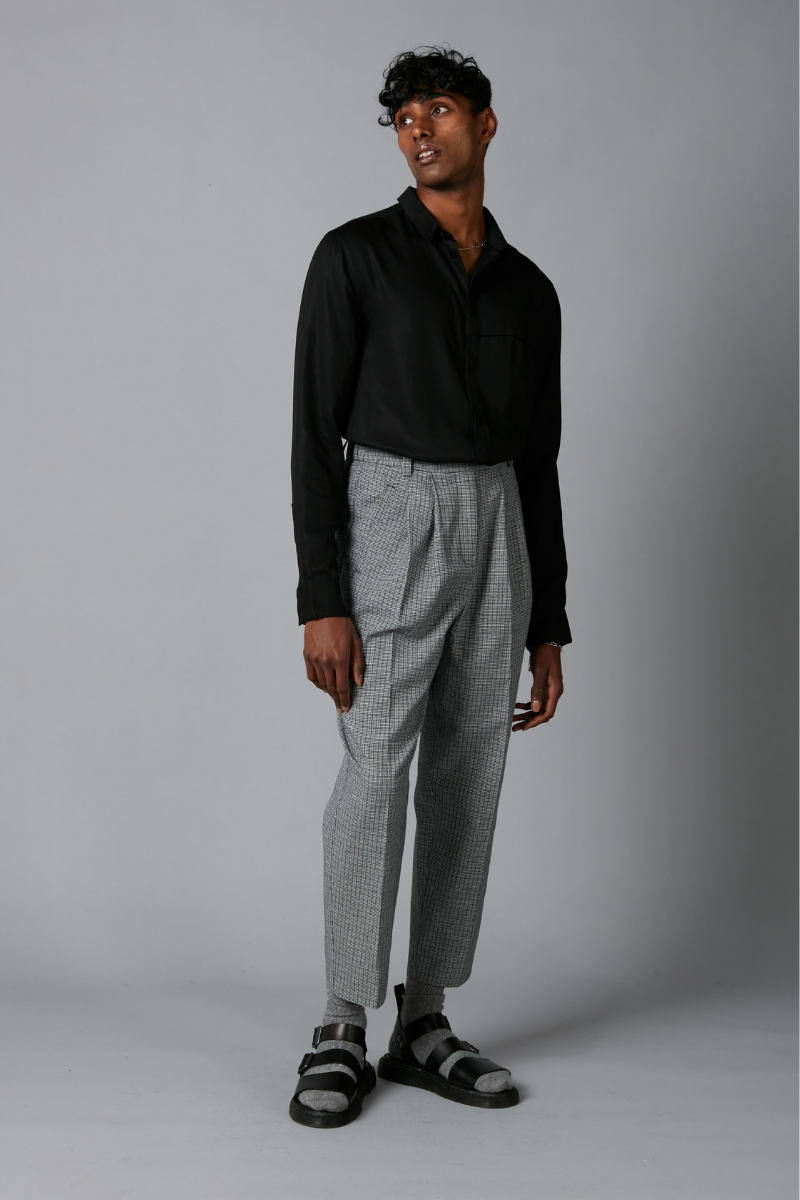 Check Bowie Cotton GenderU Pants