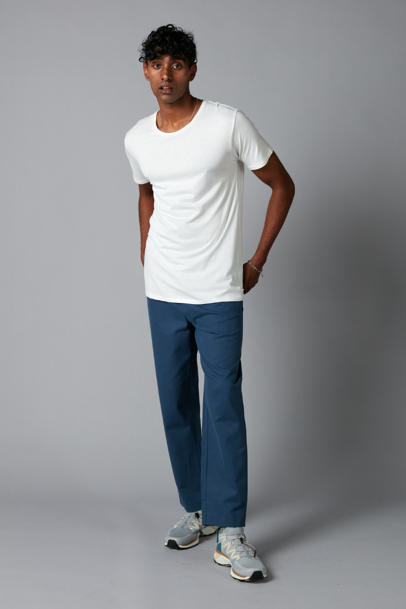 White Tait Bamboo Cotton Tee