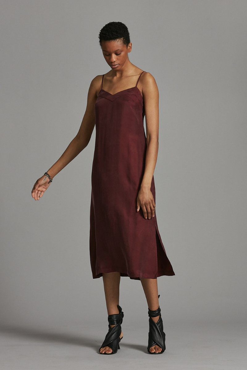 Glider Midi Slip Dress in Barossa | Effortless Elegance Nique Clothing Glider Midi Slip Dress in Barossa | Effortless Elegance Nique Clothing