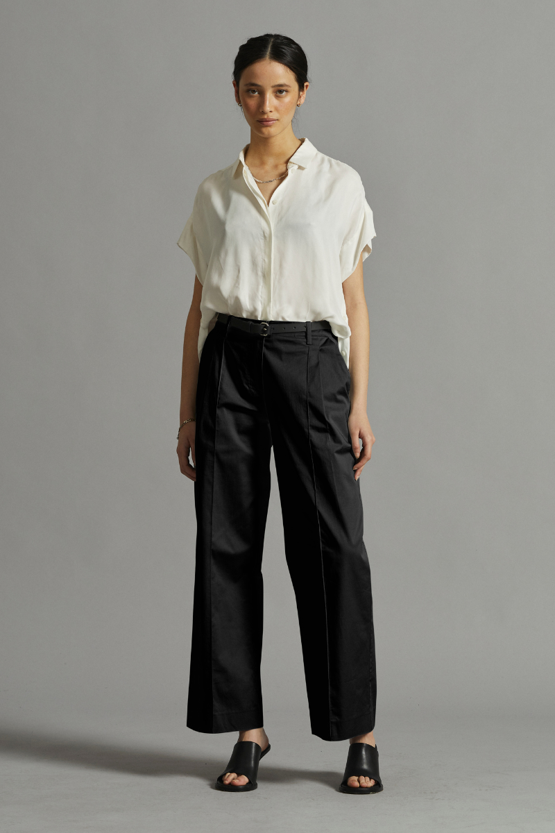 Black Stella Cotton Pant