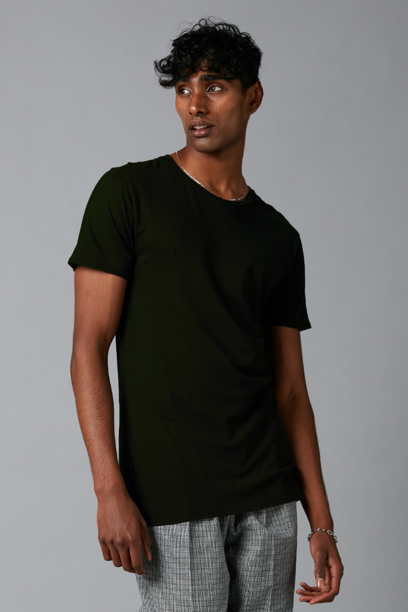 Black Tait Bamboo Cotton Tee