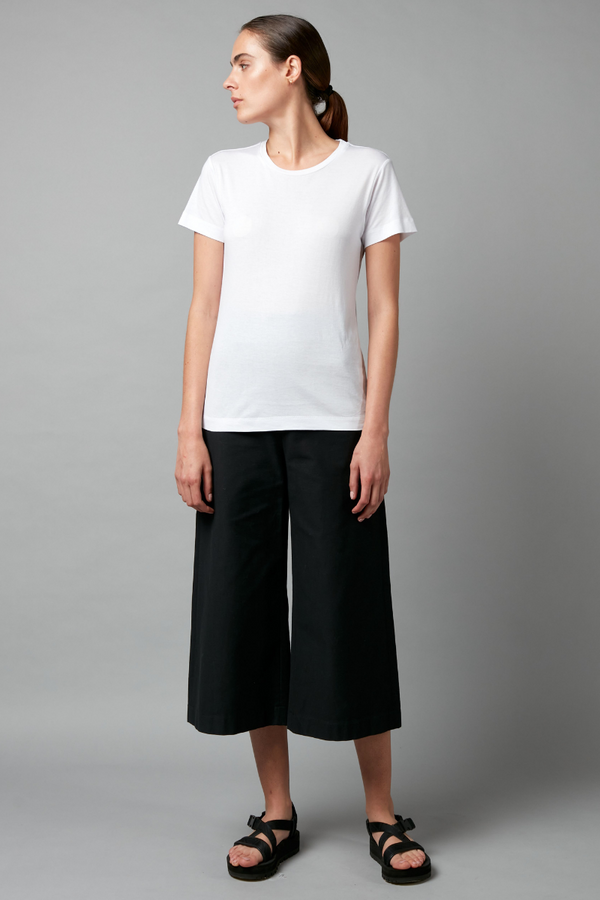 White Lightweight Rinji Cotton Modal Tee