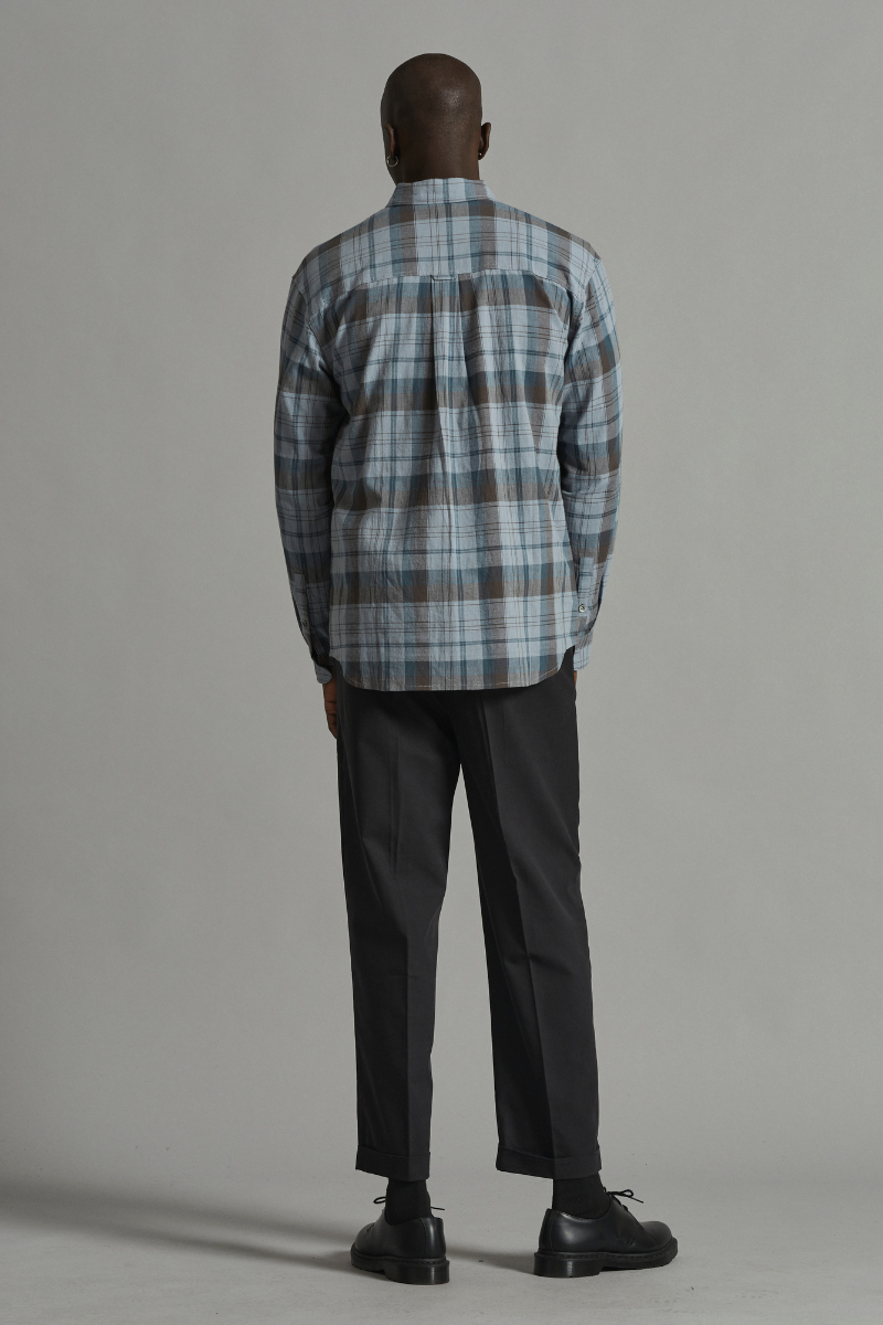 Blue Check Olly Cotton Shirt