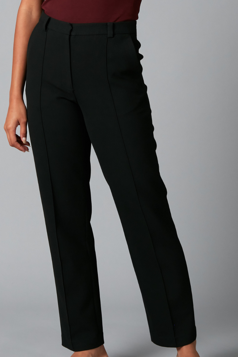 Black Seeka Full Length Tailored Pants